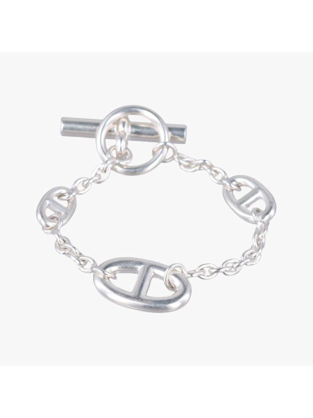 Hermes Farandole Chaine D'ancre Argente Silver